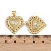 Brass Micro Pave Cubic Zirconia Pendants ZIRC-I367-07G-09-3