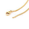 Adjustable 304 Stainless Steel Slider Necklaces NJEW-CJ0001-01G-4
