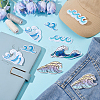 20Pcs 5 Styles Computerized Embroidery Cloth Iron on/Sew on Patches PATC-HY0001-86-2