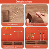 3 Sets 3 Sizes Iron Earring Display Stand Set EDIS-WH0024-10G-4
