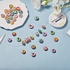 38Pcs 19 Colors Handmade Polymer Clay European Beads CLAY-SZ0001-51-3