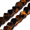 Natural Tiger Eye Beads Strands G-T138-45-4