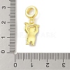 Rack Plating Brass Micro Pave Clear Cubic Zirconia Enamel European Dangle Charms KK-S380-27G-02-3