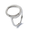 Adjustable 925 Sterling Silver Ring Components STER-K179-15P-1