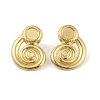 Left and Right Ion Plating(IP) 304 Stainless Steel Stud Earrings Findings for Women EJEW-B050-02G-1