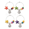 Natural Shell Wine Glass Charms AJEW-TA00021-1