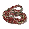 Christmas Theme Crackle Glass Beads Strands CCG-C002-8mm-12-2