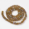 Electroplate Glass Beads Strands X1-EGLA-A034-T8mm-L10-2