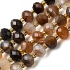 Natural Banded Agate Beads Strands G-D105-B13-5