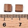 2-Hole Baking Paint Glass Seed Beads SEED-S023-17C-21-4