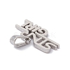 Non-Tarnish 304 Stainless Steel Charms STAS-G284-06P-3