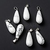 Natural Howlite Pendants G-F707-15-1
