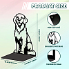 Non-Skid Iron Bookend Display Stands AJEW-WH0548-050-2