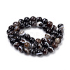 Natural Black Agate Beads Strands X-G-S259-04A-6mm-2