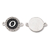 Alloy Enamel Links Connectors ENAM-TAC0003-01S-02O-1