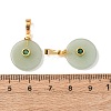 Natural Green Aventurine Pendants G-P628-03G-02-3