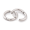 Non-Tarnish Round Ring 304 Stainless Steel Hoop Earrings for Women EJEW-G388-02A-P-2