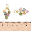 Natural Multicolor Tourmaline Pendants PALLOY-JF05436-3