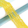 Electroplate Glass Beads Strands EGLA-A034-T4mm-L02-4