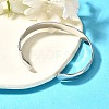 Non-Tarnish 304 Stainless Steel Cuff Bangles BJEW-K267-03P-4