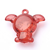 Transparent Acrylic Pendants TACR-T002-07-3