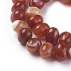 Dyed Natural Banded Agate Beads Strands G-F595-E-4