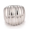 Non-Tarnish 304 Stainless Steel Textured Chunky Ring for Men Women RJEW-B040-17P-2