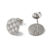 Non-Tarnish 304 Stainless Stud Earring Findings STAS-M314-01A-P-2