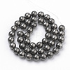 Natural Pyrite Beads Strands G-S249-01-4mm-2