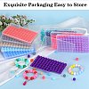 80Pcs Round Silicone Focal Beads SIL-SZ0001-24-18-6