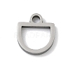 304 Stainless Steel Charms STAS-P433-13A-P-1