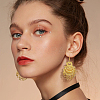 FIBLOOM 6 Pairs 6 Style Ethnic Style Alloy Chandelier Earrings EJEW-FI0002-04-6