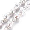 Natural Baroque Pearl Keshi Pearl Beads Strands PEAR-S019-05A-2