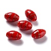 Handmade Gold Sand Lampwork Beads LAMP-F020-35G-4