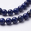 Dyed Grade A Natural Lapis Lazuli Beads Strands X-GSR8mmC123-3