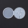 DIY Flat Round Lollipop Making Food Grade Silicone Molds DIY-E051-03-3