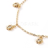 Brass Charms Bracelet & Necklace & Anklets Jewelry Sets SJEW-JS01168-7