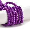 Painted Glass Bead Strands DGLA-S071-6mm-52-2