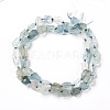 Rough Raw Natural Aquamarine Beads Strands G-G010-17-2
