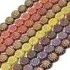 Painted Glass Beads Strands GLAA-Z021-06-1