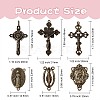 DIY Religion Pendants & Links Jewelry Making Finding Kit DIY-SZ0007-29-7