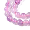 Dyed Natural White Jade Beads Strands G-T138-6mm-210-17-3