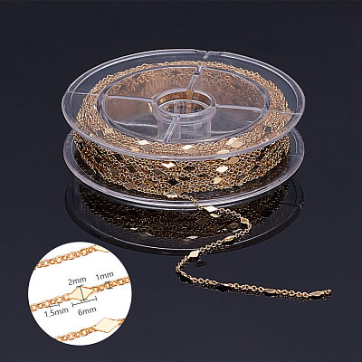 Brass Link Chains CHC-T007-01G-1