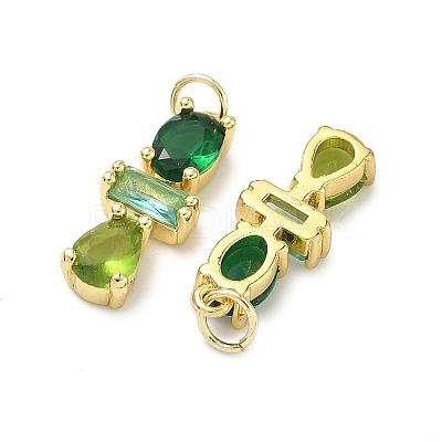 Brass Micro Pave Cubic Zirconia Pendants KK-H259-12B-G02-1