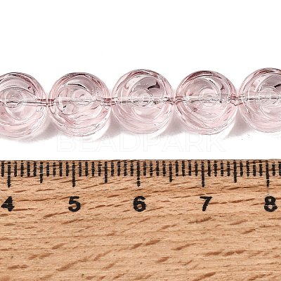 Baking Paint Transparent Glass Beads Strands GL-CBA2ED2-04D-1