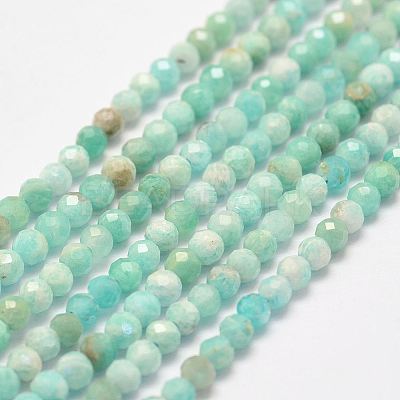 Natural Amazonite Bead Strands LS-G-P279-42-3mm-1