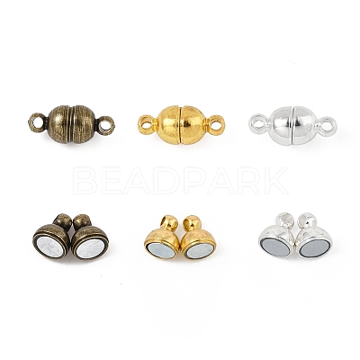 12 Sets 3 Colors Brass Magnetic Clasps KK-FS0001-55B-1