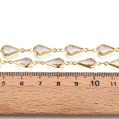 Brass Teardrop Link Chains CHC-N023-09A-G-1