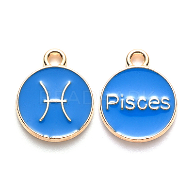 Alloy Enamel Pendants X-ENAM-S124-01A-02H-1