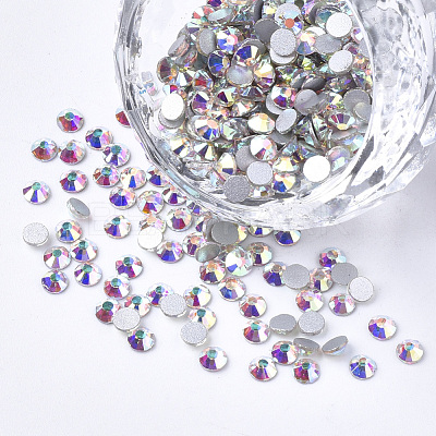 Glass Rhinestone Flat Back Cabochons RGLA-S002-06SS-15-1